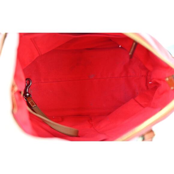Dooney & Bourke Dillen Double Pocket Satchel R2224 Red - Picture 11 of 16